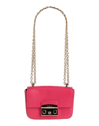Shop Furla Woman Shoulder Bag Fuchsia Size - Calfskin In Pink