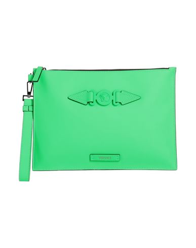 Shop Versace Woman Handbag Green Size - Calfskin