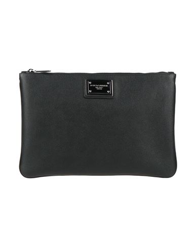 Shop Dolce & Gabbana Man Handbag Black Size - Calfskin, Polyamide, Acrylic