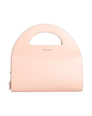 Shop Giorgio Armani Woman Handbag Blush Size - Calfskin In Pink