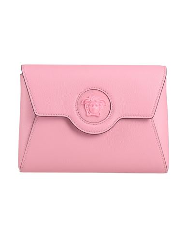 Shop Versace Woman Handbag Pink Size - Calfskin