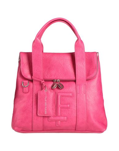 La Fille Des Fleurs Woman Handbag Fuchsia Size - Leather In Pink