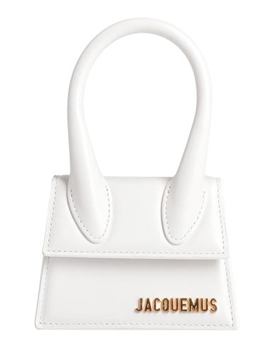 Jacquemus Chiquito Medium Leather Handbag In White