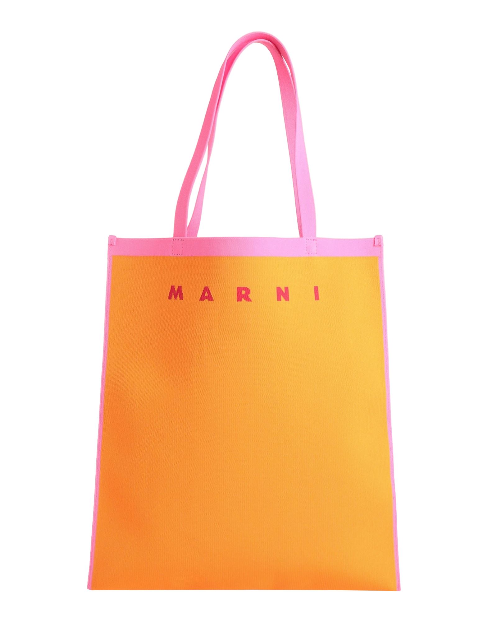 《セール開催中》MARNI レディース ハンドバッグ オレンジ 紡績繊維