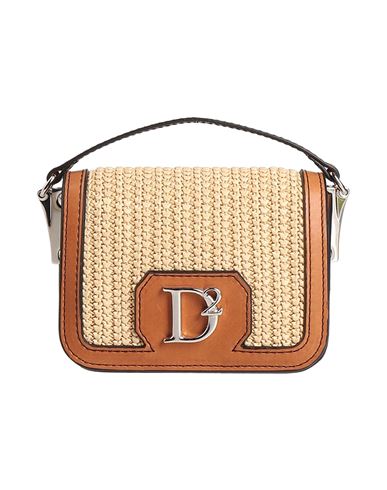 Dsquared2 Woman Handbag Tan Size - Leather, Textile Fibers In Brown