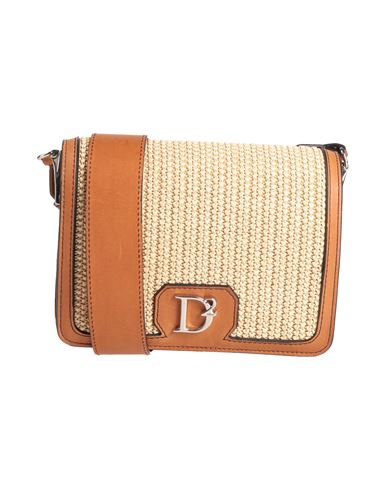 Dsquared2 Woman Cross-body Bag Tan Size - Leather, Textile Fibers In Brown