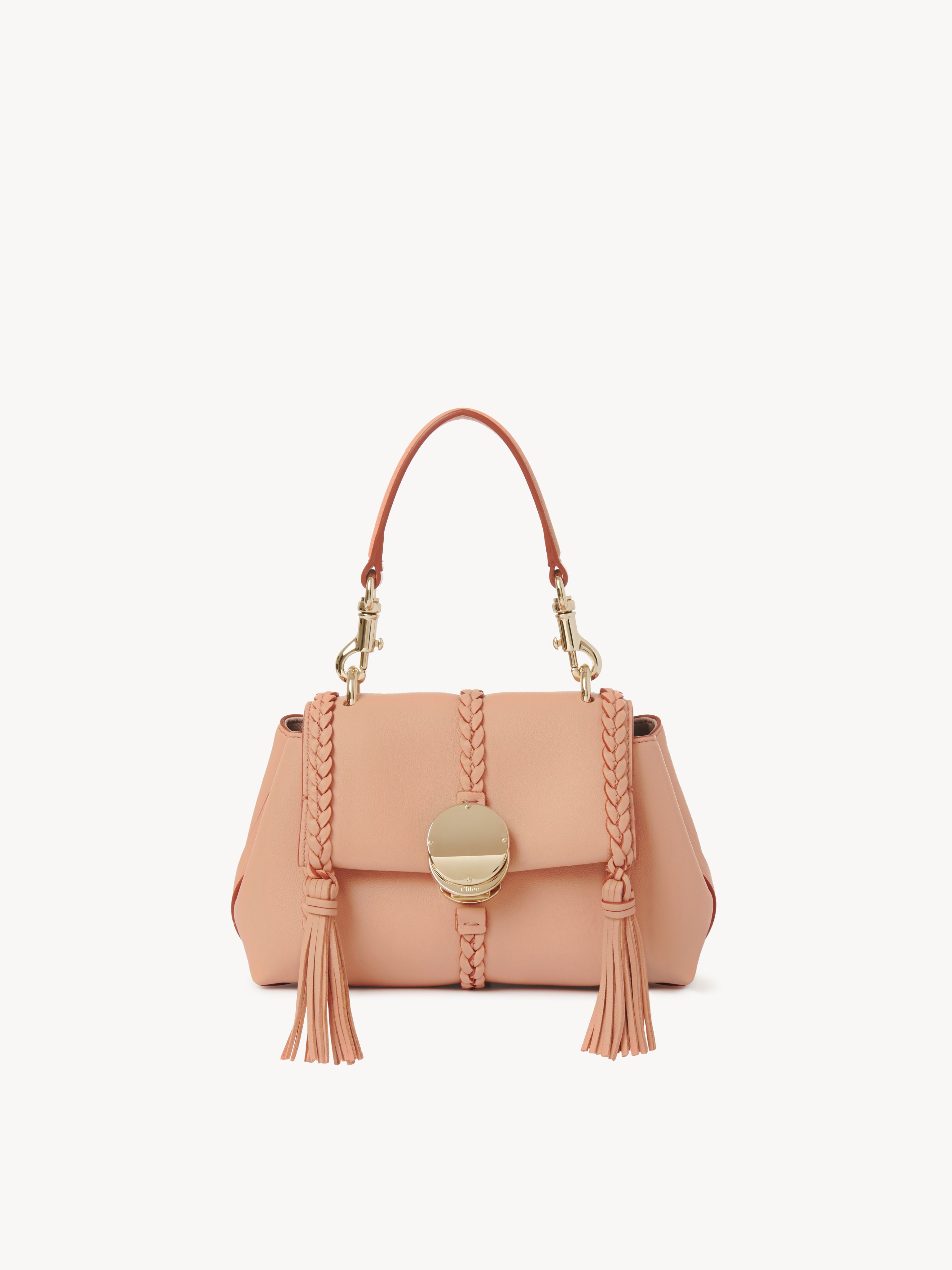 Chloé Penelope Mini Soft Shoulder Bag Pink Size Onesize 100% Lambskin In Pink