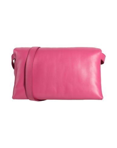 Shop Marni Woman Cross-body Bag Fuchsia Size - Leather In Pink