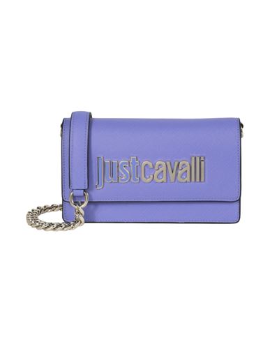 Just Cavalli Plaque Logo Crossbody Woman Cross-body Bag Purple Size - Polyester