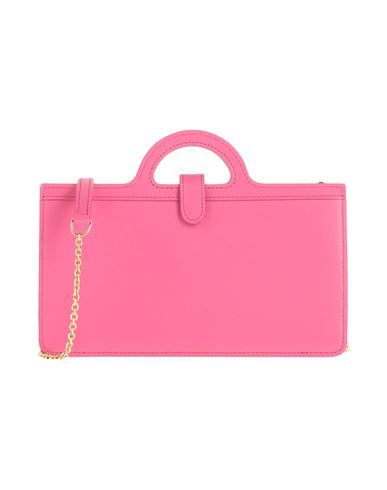 Marni Hardware Gold Tone Structured Shape Top Handle In Pink