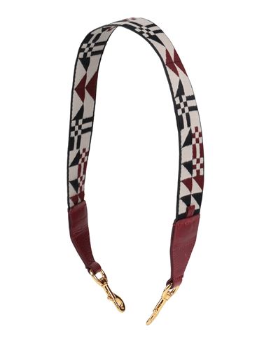 Isabel Marant Woman Bag Strap Garnet Size - Leather, Textile Fibers In Red