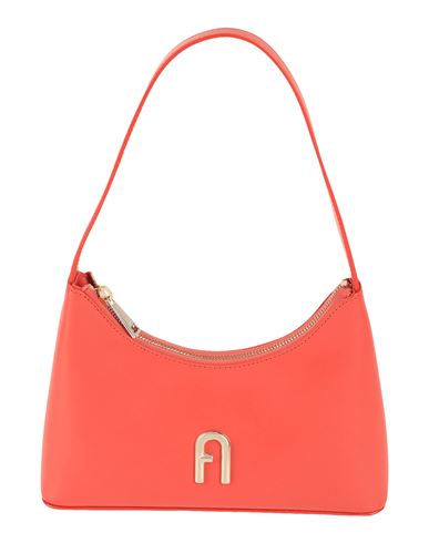 Furla Mini Diamante Leather Shoulder Bag In Orange