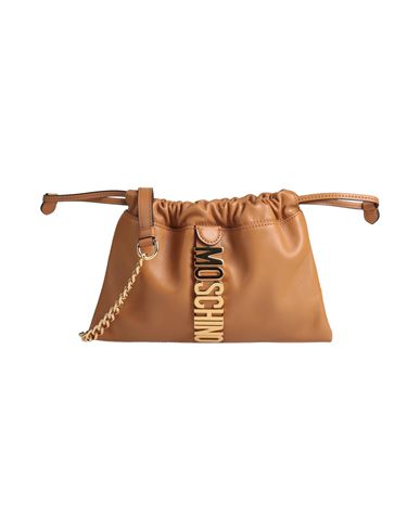 Moschino Couture Woman Cross-body Bag Camel Size - Leather In Sand