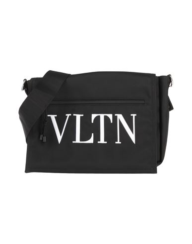 Valentino Garavani Man Cross-body Bag Black Size - Textile Fibers