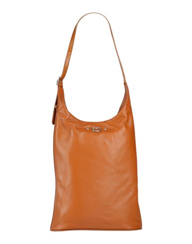 Durazzi Woman Shoulder Bag Camel Size - Calfskin In Beige