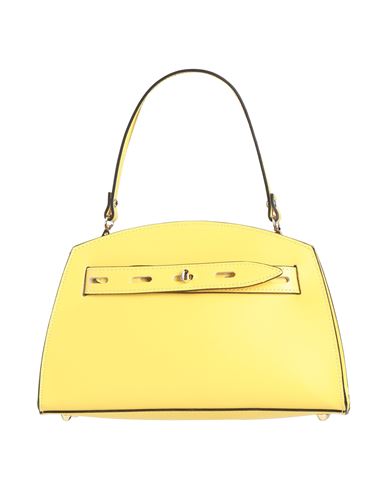Shop Laura Di Maggio Woman Handbag Yellow Size - Leather