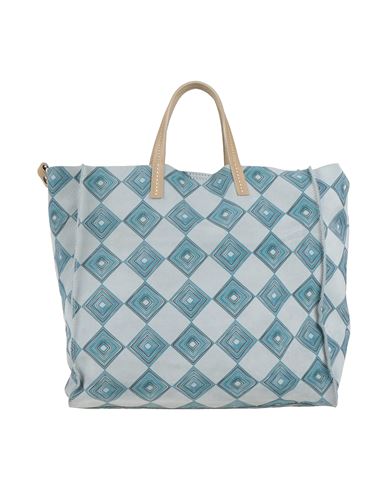 Shop Laura Di Maggio Woman Handbag Pastel Blue Size - Leather