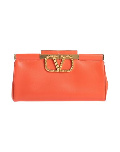 Shop Valentino Garavani Woman Handbag Orange Size - Leather