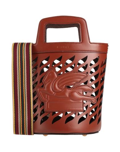 Etro Brown Leather Coffa Bucket Bag In Brown