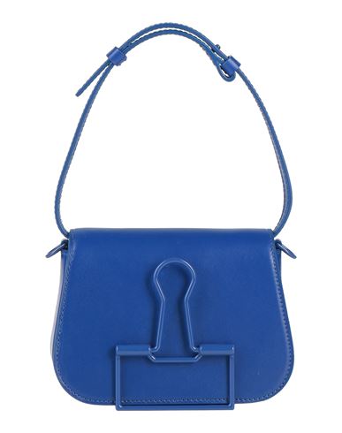 Shop Off-white Woman Handbag Bright Blue Size - Leather