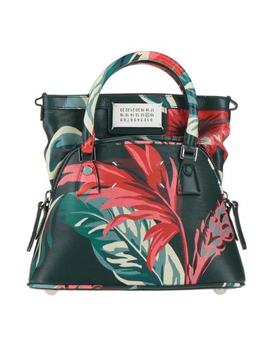 Maison Margiela Woman Handbag Deep Jade Size - Leather In Green