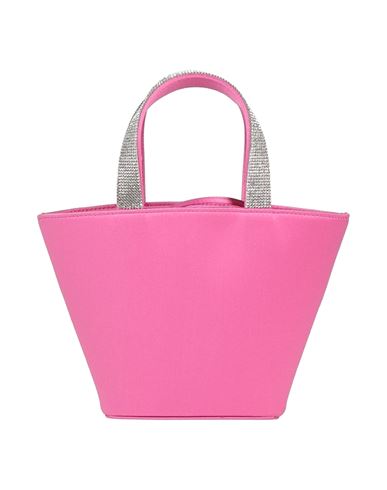Amina Muaddi Woman Handbag Fuchsia Size - Textile Fibers In Pink