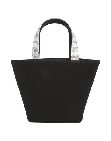 Amina Muaddi Woman Handbag Black Size - Textile Fibers