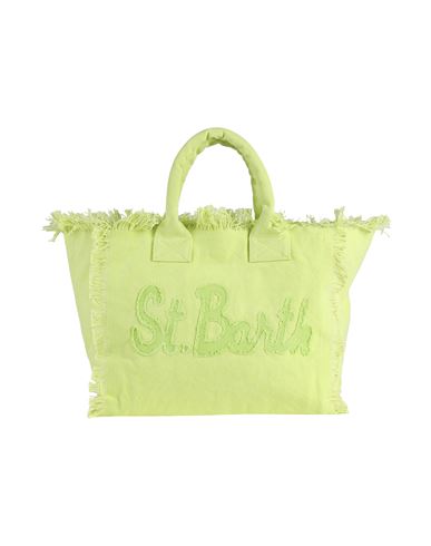 Mc2 Saint Barth Vanity Patch Woman Handbag Acid Green Size - Cotton