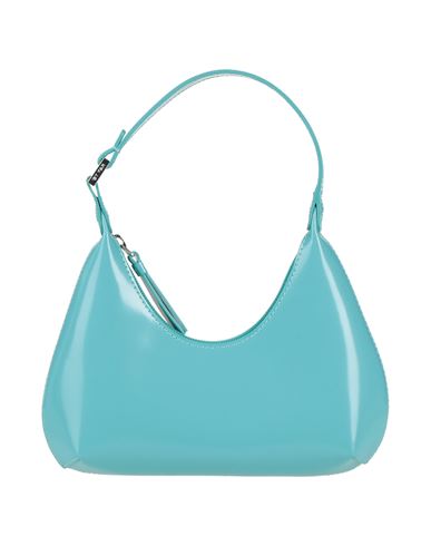 Shop By Far Woman Handbag Turquoise Size - Cowhide In Blue