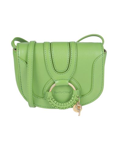 See By Chloé Woman Cross-body Bag Light Green Size - Goat Skin In Animal Print