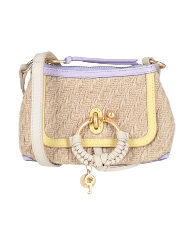 See By Chloé Woman Cross-body Bag Beige Size - Jute, Cow Leather In White