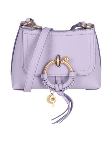 See By Chloé Woman Cross-body Bag Lilac Size - Cow Leather In Animal Print