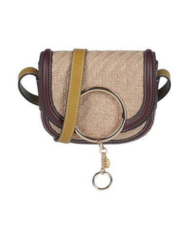 See By Chloé Woman Cross-body Bag Beige Size - Jute, Cow Leather In Brown