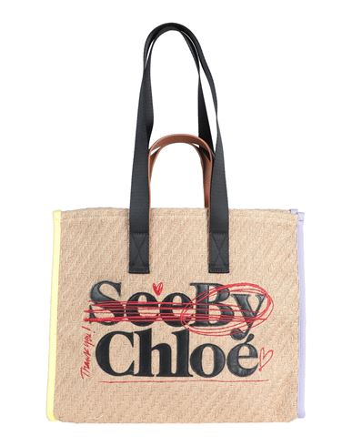 See By Chloé Woman Handbag Sand Size - Jute, Cow Leather In Brown