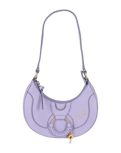 See By Chloé Woman Shoulder Bag Lilac Size - Goat Skin In Animal Print