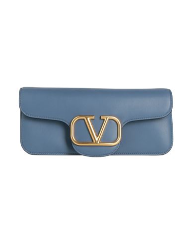 Valentino Garavani Woman Handbag Slate Blue Size - Leather