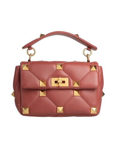 Valentino Garavani Woman Handbag Pastel Pink Size - Leather In Brown