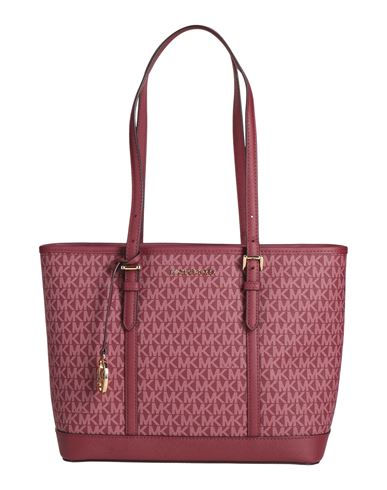 Michael Michael Kors Woman Shoulder Bag Burgundy Size - Leather In Red