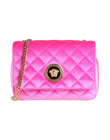 Versace Woman Cross-body Bag Fuchsia Size - Polyester, Cotton In Pink