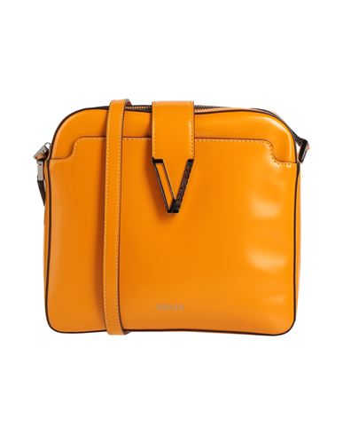 Versace Woman Cross-body Bag Orange Size - Calfskin