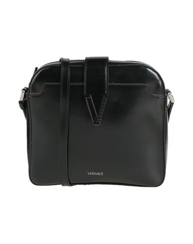Versace Woman Cross-body Bag Black Size - Calfskin