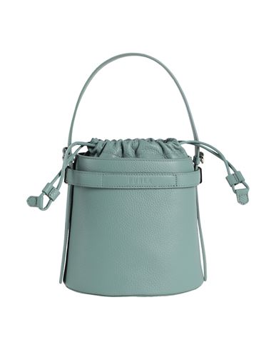 Shop Furla Giove Mini Bucket Bag Woman Shoulder Bag Sage Green Size - Leather