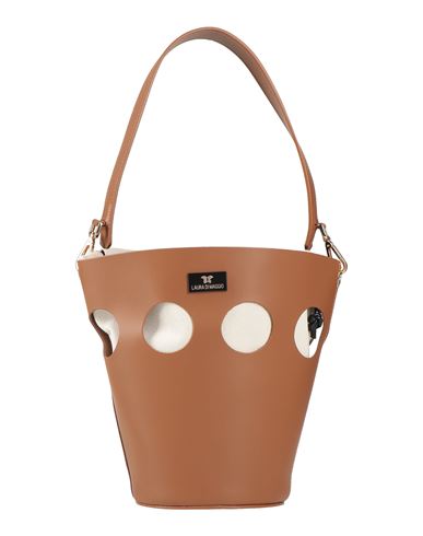 Shop Laura Di Maggio Woman Handbag Tan Size - Leather In Brown