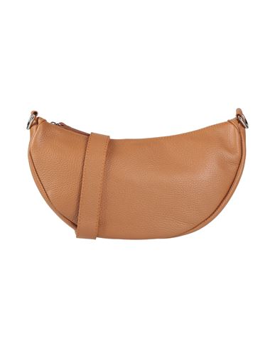 Shop Laura Di Maggio Woman Cross-body Bag Tan Size - Leather In Brown