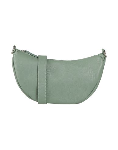 Shop Laura Di Maggio Woman Cross-body Bag Sage Green Size - Leather