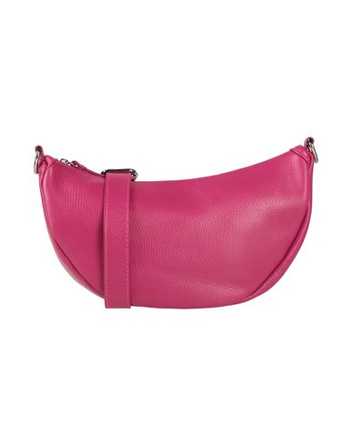 Shop Laura Di Maggio Woman Cross-body Bag Fuchsia Size - Leather In Pink