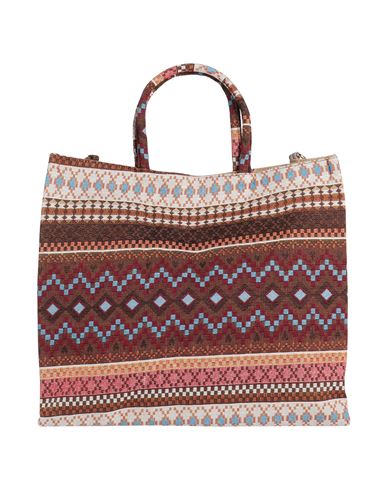 Shop La Milanesa Woman Handbag Brown Size - Cotton