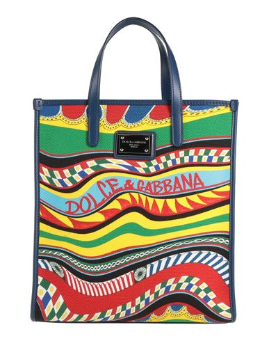 Dolce & Gabbana Woman Handbag Navy Blue Size - Leather, Textile Fibers