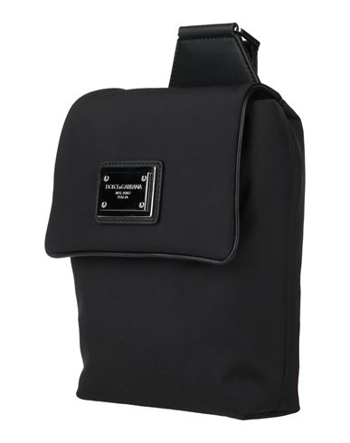 Dolce & Gabbana Man Belt Bag Black Size - Textile Fibers, Leather