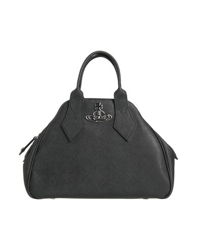 Vivienne Westwood Woman Handbag Black Size - Textile Fibers In Orange